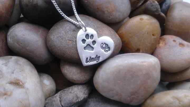 Small Pet Paw and nose print Jewellery